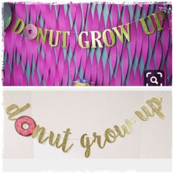 Donut grow up banner