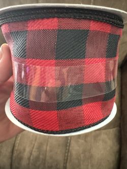 Red Plaid Ribbon