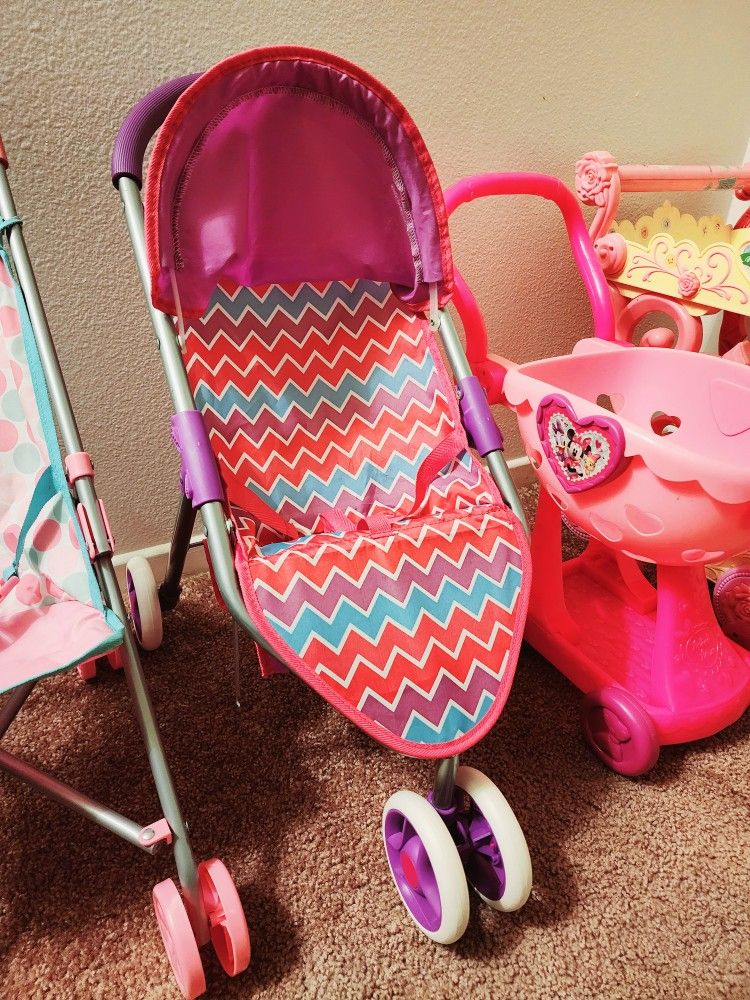 Baby Doll Strollers, Carts & LeapFrog Step and Learn