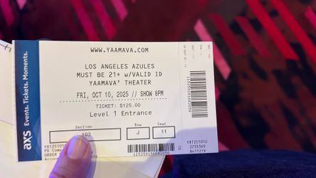 Los Angeles Azules Tickets 2 