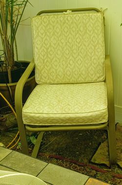 Set Of 2 Patio Chairs with  Cushions 