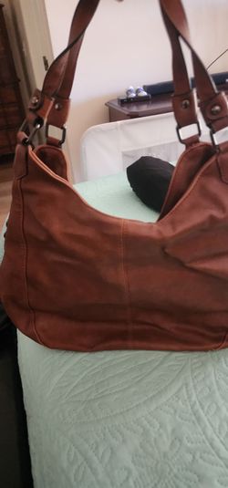 Leather hobo bag