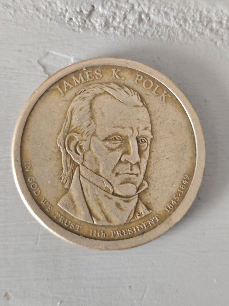 Rare James K. Polk Dollar Coin 1845 To 1849
