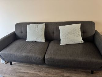Gray Sofa – Good Condition, Very Comfortable