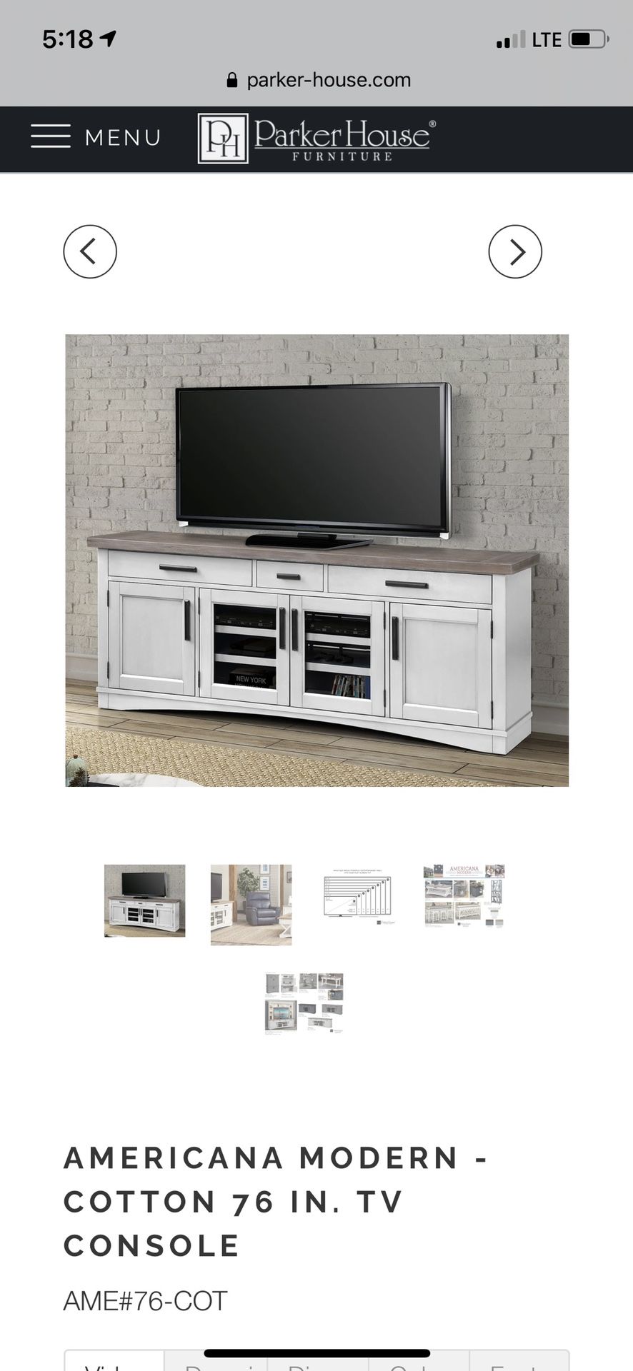 BRAND NEW Entertainment Console & Lift Top Coffee Table