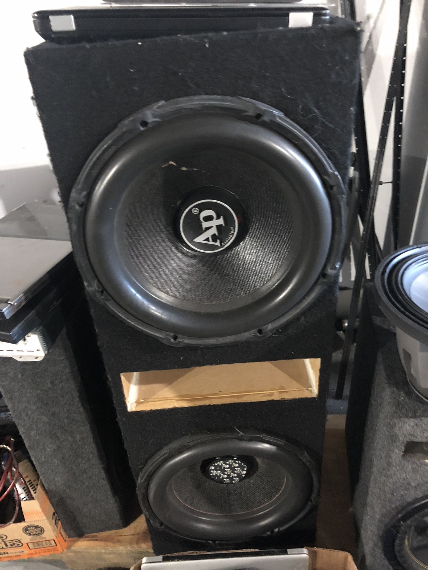 2. 15 Inches Audio Pipe. 6000 Watts