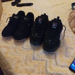 Fila disruptor 2 & Levi's all black 