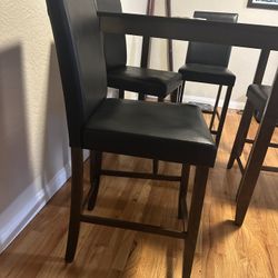 Set Of 4 Tall Chairs