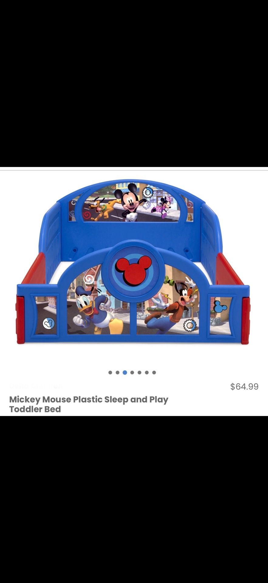 Bed/ Mickey Mouse Toddler Bed Frame/ Mickey Mouse/ Kids/ Toys/ Furniture/ New
