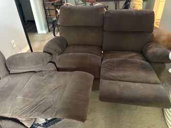 Brown sofa set