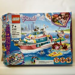 LEGO Friends 41381 Rescue Mission Boat Set Complete w/ Instructions