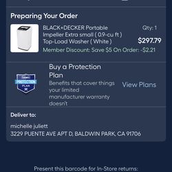 Black + Decker portable impeller extra small 0.9 cu ft