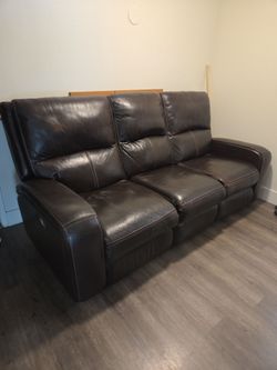 Leather Reclining Couch
