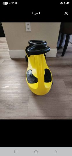 Yellow Kids Ride-On Wiggle Car