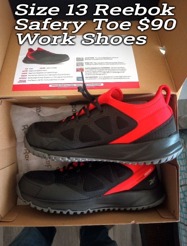 Reebok Safety Work Shoes $90 Size 13
