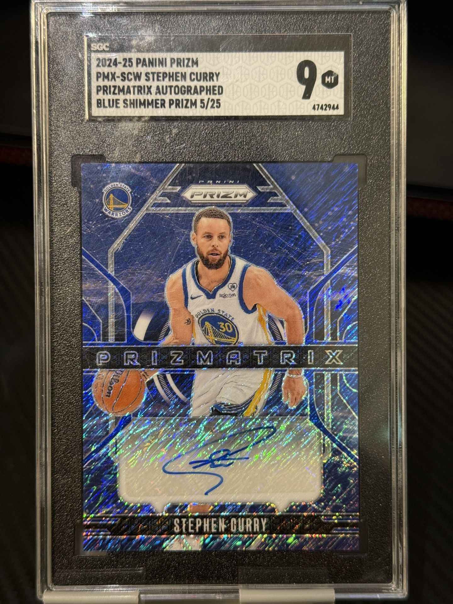 2024 Prizm Prizmatrix Steph Curry Auto /25