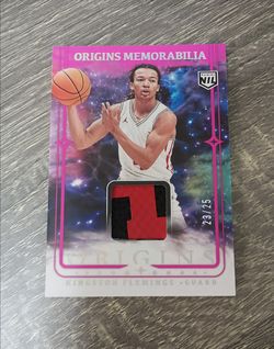 Kingston Flemings 2025-26 Panini Origins Memorabilia 2 Color Patch Rookie /25