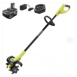 RYOBI ONE+ 18V 8 in. Cordless Cultivator with 4.0 Ah Battery and Charger