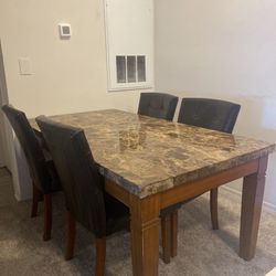 Real Marble Dinning Room Table