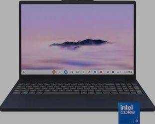 Lenovo - Chromebook Plus 15.3" 2K Touchscreen Laptop - Intel Core 3 Processor N - 8GB Memory - 128GB Storage - Cosmic Blue
Model: 83T1000RUSSK
