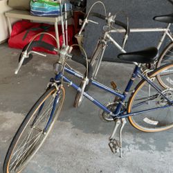 Two  Panasonic Brand Vintage Road And Touring Bicycles