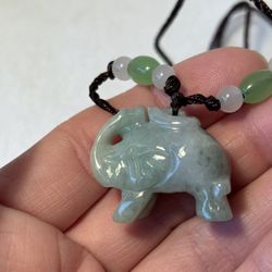 ELEPHANT PENDANT Adjustable Cord NECKLACE 0534