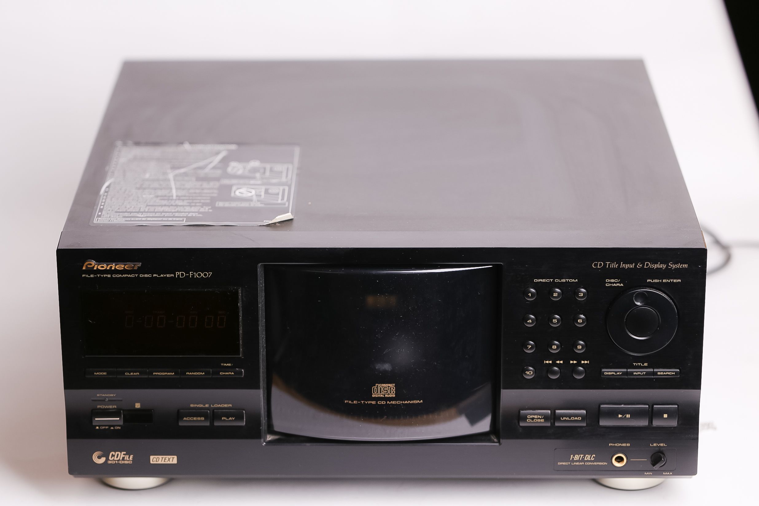 Pioneer PD-F1007 CD Input Title and Display System