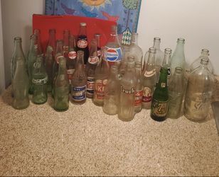 31 Vintage soda bottles