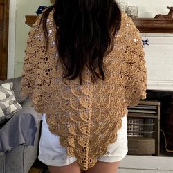Handmade Crochet Shawl Scarf