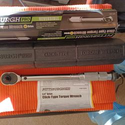 PITTSBURGH, 1/4" DRIVE TORQUE WRENCH