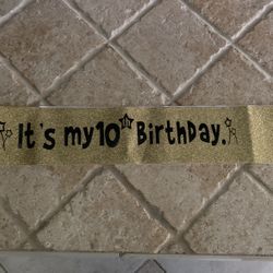 10th Bday Sash With Crown