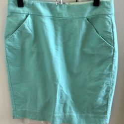 Teal Colored Pencil Skirt from JCrew (size 4)