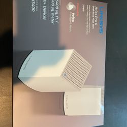 Brand New Linksys Atlas Pro 6 2 Pack Ax5400