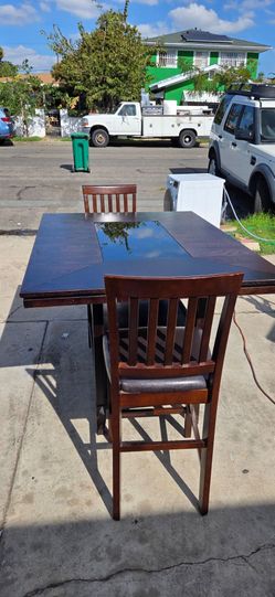 Ashley Furniture bar-height dining set (5-piece), includes 2 Nuvas chairs