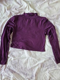 COTTON CANDY COUTURE stretchy soft comfy comfortable plum purple long sleeve NEW