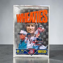 Wheaties NFL 75th Anniversary Collector Box 1994 Sealed Acrylic Case - Coll