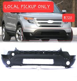 ➿️ Front Bumper Cover With Fog Lamp Holes For 2011-2015 Ford Explorer #720