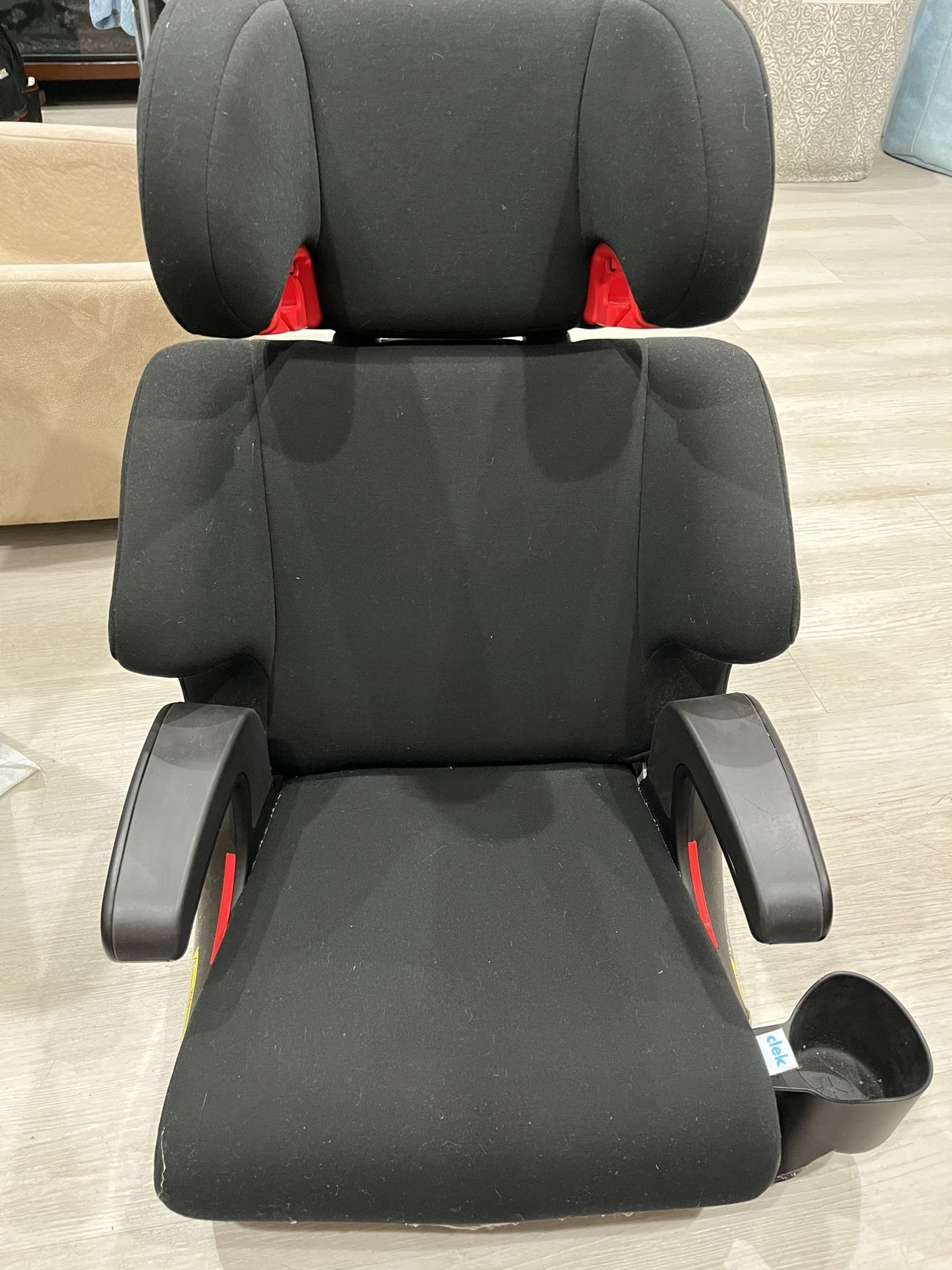 Diono Cambria 2 XL Booster Car Seat - Adjustable High Back, Black with Cup Holder
