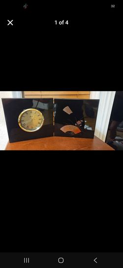 Vintage Japanese quartz folding table clock by Lily