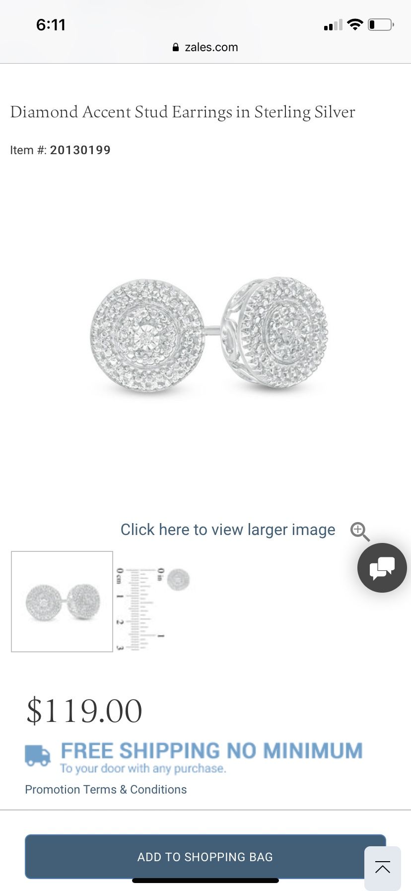 Zales Diamond Earrings Accent
