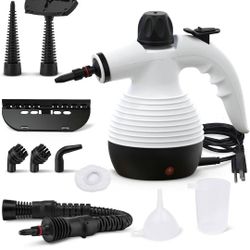 Handheld Steam Cleaner, Steamer for Cleaning, Multipurpose Portable Steam Cleaners for Home Use with Safety Lock and 10 Accessory Kit to Remove Grime,