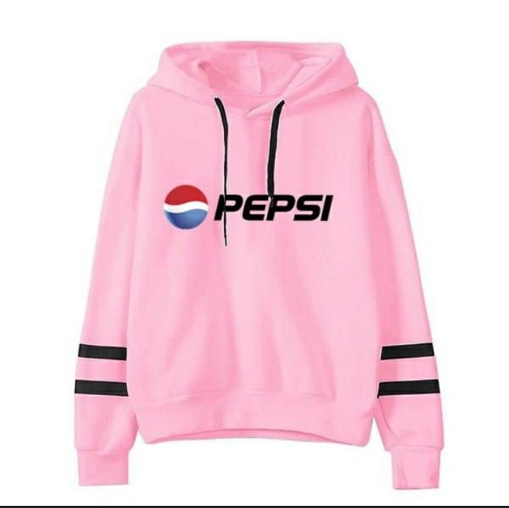 Pink Pepsi Long Sleeve Hoodie