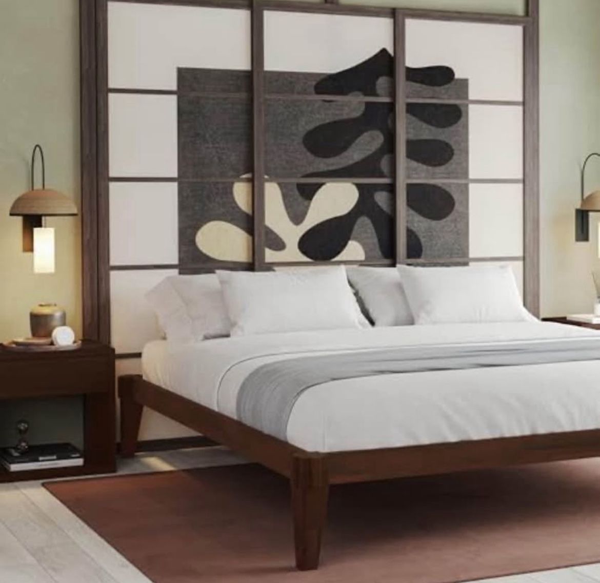 New Solid Wood Bed Frame Full