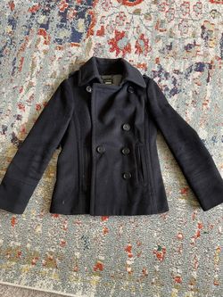 J Crew Black Women’s Peacoat