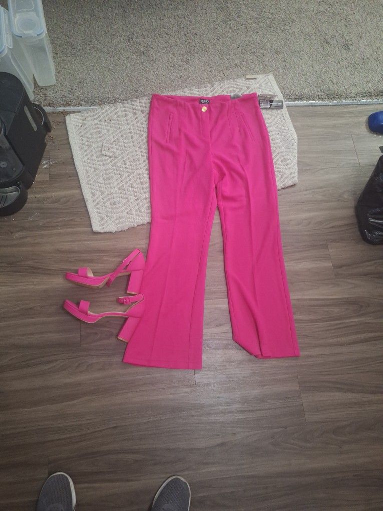 Hot Pink Heels And New Dressy Pants