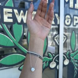 14k LAB DIAMOND CHAIN 