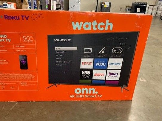 Brand new ROKU ONN TV 50 inch Open box w/warranty