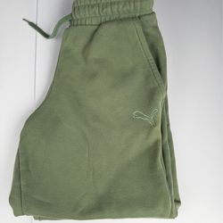 Sage Green Puma Sweatpants