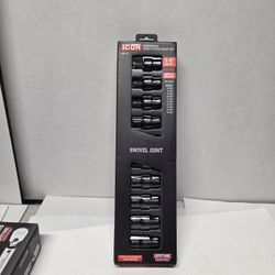 ICON   Impact Swiel Sockets 3/8  10p Metric 