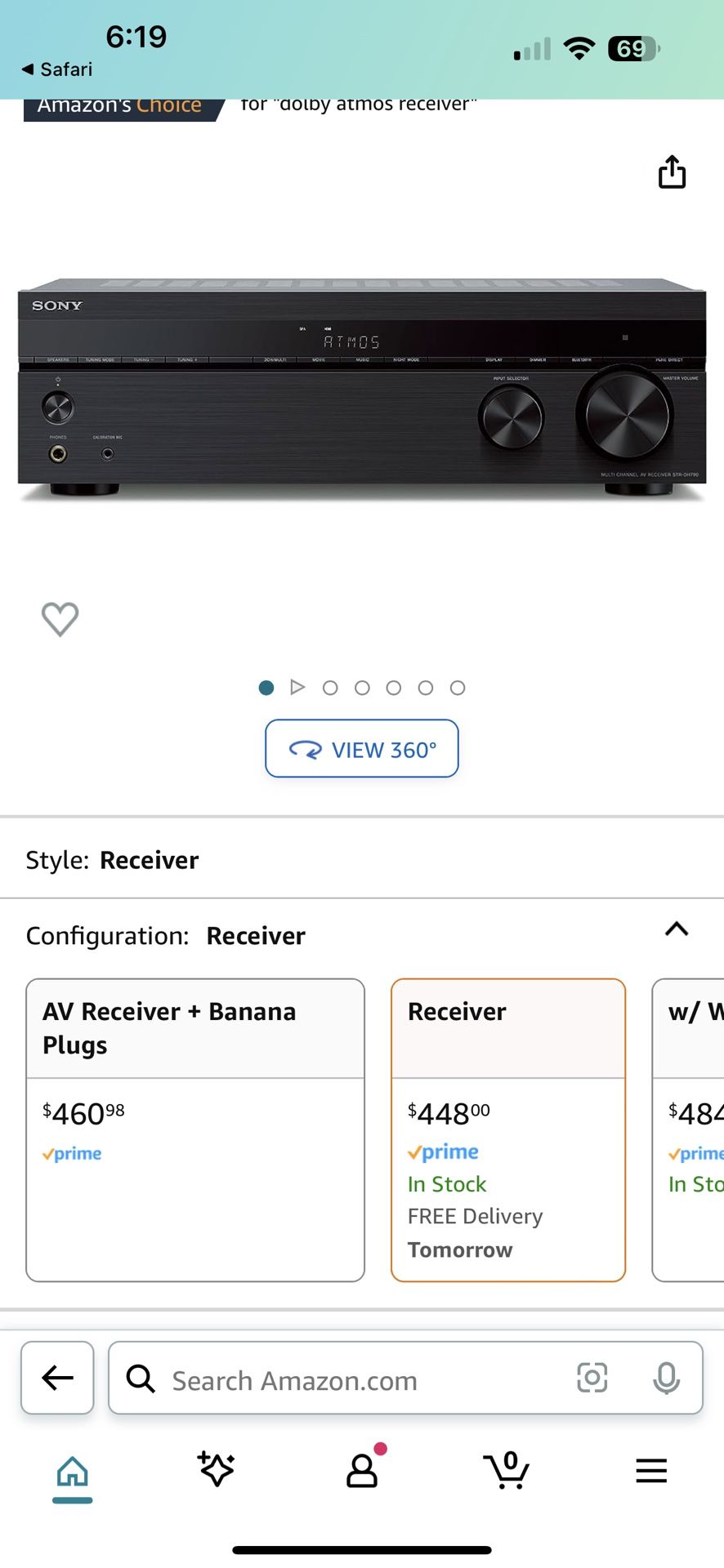 Sony Receiver 4K Dolby Atmos